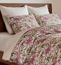 Garden Botanical Duvet and Shams, King/Cal King - Rosewood & Moss