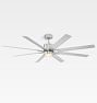 Renegade LED Ceiling Fan, Brushed Nickel & Titanium Blades