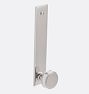 Ladd Cabinet Knob with Rectangle Backplate - 4" - Polished Nickel