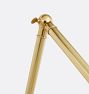 Theo Articulating Sconce, 31&rdquo; Length in Painted Brass Shades