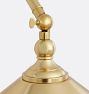 Theo Articulating Sconce, Brass Shades