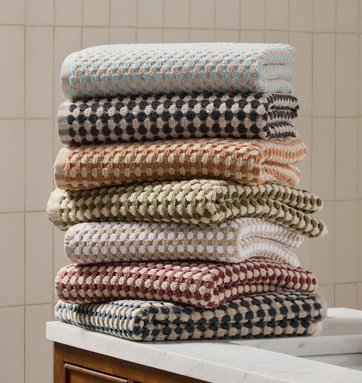Dotted Terry Hydrocotton Organic Towel (Colour Snow)