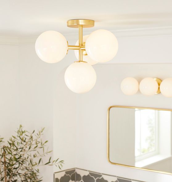 Allenglade Semi-Flush Mount, 6" Shades by Rejuvenation
