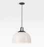 Butte 18" Dome Pendant, Oil-Rubbed Bronze Fitter