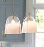 Haleigh 8" Pendant, Glass Shade