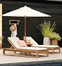 Polson Teak Outdoor Chaise