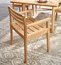 Polson Teak Outdoor Dining Armchair