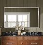 Stepped Metal Frame Mirror