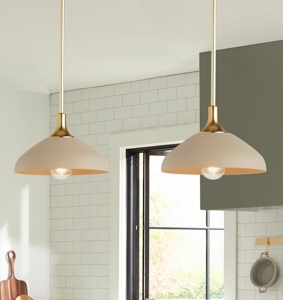 Trillium 10" Pendant, Ceramic Shades by Rejuvenation