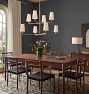 Ansel 46" 8-Light Double Tier Chandelier, Fabric Shades