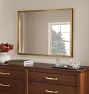 Traditional Beveled Metal Frame Mirror