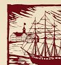 Woodcut Ship Wall Art Print