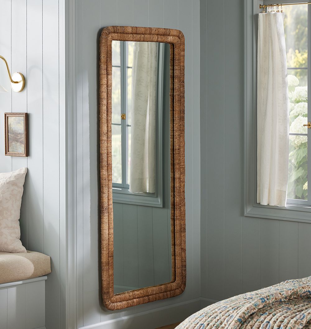 Leilani Woven Floor Mirror by Rejuvenation