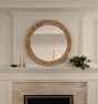 Leilani Woven Round Mirror