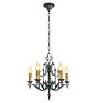 Vintage Classical Revival Cast Chandelier with Spire Finials