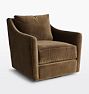 Open Box: Luanna Swivel Chair - Vance Velvet Bark