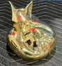 Open Box: Solid Brass Animal Doorstop - Fox