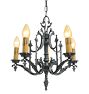 Vintage Classical Revival Cast Chandelier with Spire Finials