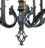 Vintage Classical Revival Cast Chandelier with Spire Finials
