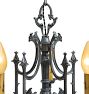 Vintage Classical Revival Cast Chandelier with Spire Finials