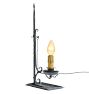 Vintage Classical Revival Wrought Iron Table Lamp with Adjustable Height