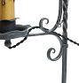 Vintage Classical Revival Wrought Iron Table Lamp with Adjustable Height
