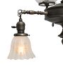 Vintage Colonial Revival Brass Chandelier with Finial