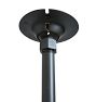 Vintage Industrial Pendant with White Enamel Shade 18" Diameter