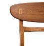 Vintage Midcentury Modern Scandanavian Dining Chair with Leather Seat Set of 6
