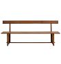 Vintage Traditional French Pine Bench with Trestle Base