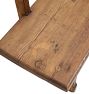 Vintage Traditional French Pine Bench with Trestle Base