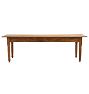 Vintage Traditional Pine Dining Table with Turned Legs