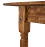 Vintage Traditional Pine Dining Table with Turned Legs