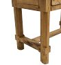 Vintage Traditional Spanish Oak Worktable with Drawer