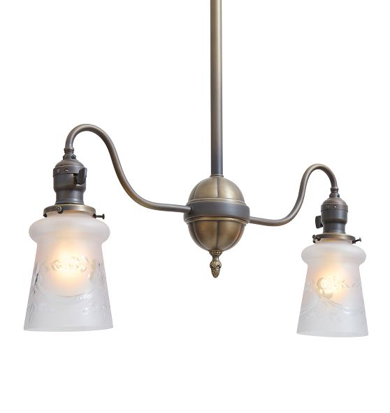 Vintage Victorian Brass Chandelier by Rejuvenation