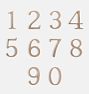 Eastmont 6" Bronze House Numbers