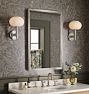 Traditional Beveled Metal Frame Mirror