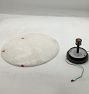 Open Box: Ankeny Alabaster LED Flush Mount (16"D) - Oil-Rubbed Bronze
