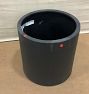 Open Box: Modern Fiberstone Cylinder Planter - Black