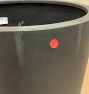 Open Box: Modern Fiberstone Cylinder Planter - Black