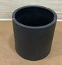 Open Box: Modern Fiberstone Cylinder Planter - Black