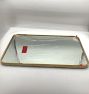 Open Box: Rounded Rectangle Metal Framed Mirror (20"W x 30"H), French Cleat - Aged Brass