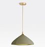 Poplar Metal Rod Pendant, AGED BRASS