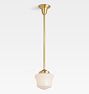 Rose City ROD PENDANT 4in fitter, AGED BRASS