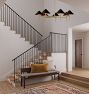 Rhone Chandelier, 48" Width in Metal Shades