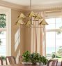 Rhone Double Tier Chandelier, 36" Width in Metal Shades