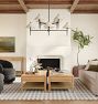 Rhone Double Tier Chandelier, 48" Width in Metal Shades