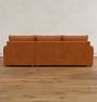 Roswell Leather 2-Piece Chaise Sectional