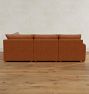 Roswell Leather 4-Piece Sectional Sofa