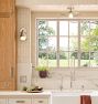 Theo Semi-Flush Mount, Brass Shades